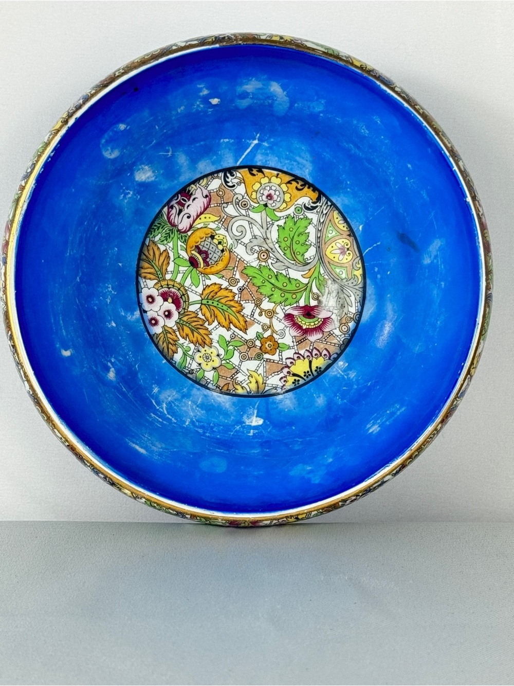 S LTD England Blue w/ Paisley Porcelain Bowl